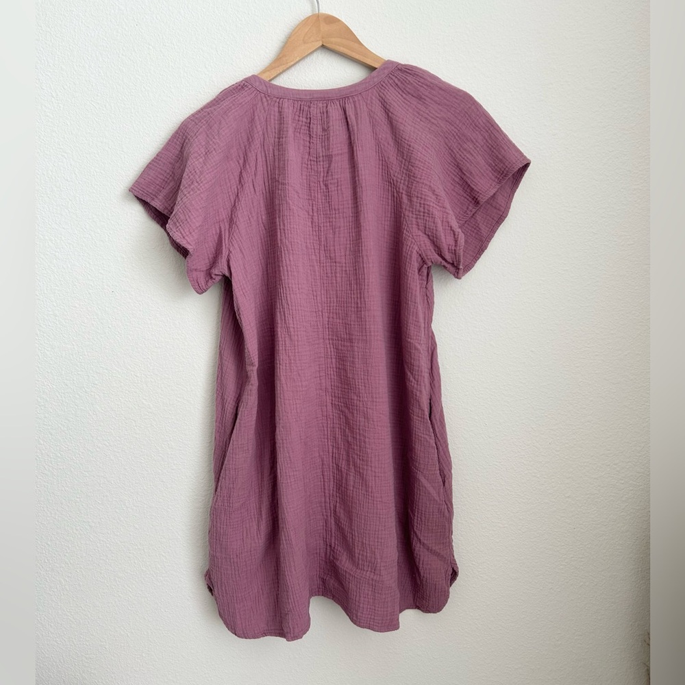 Universal Thread Lilac Gauze Flutter Sleeve Mini Dress Medium - Picture 6 of 6